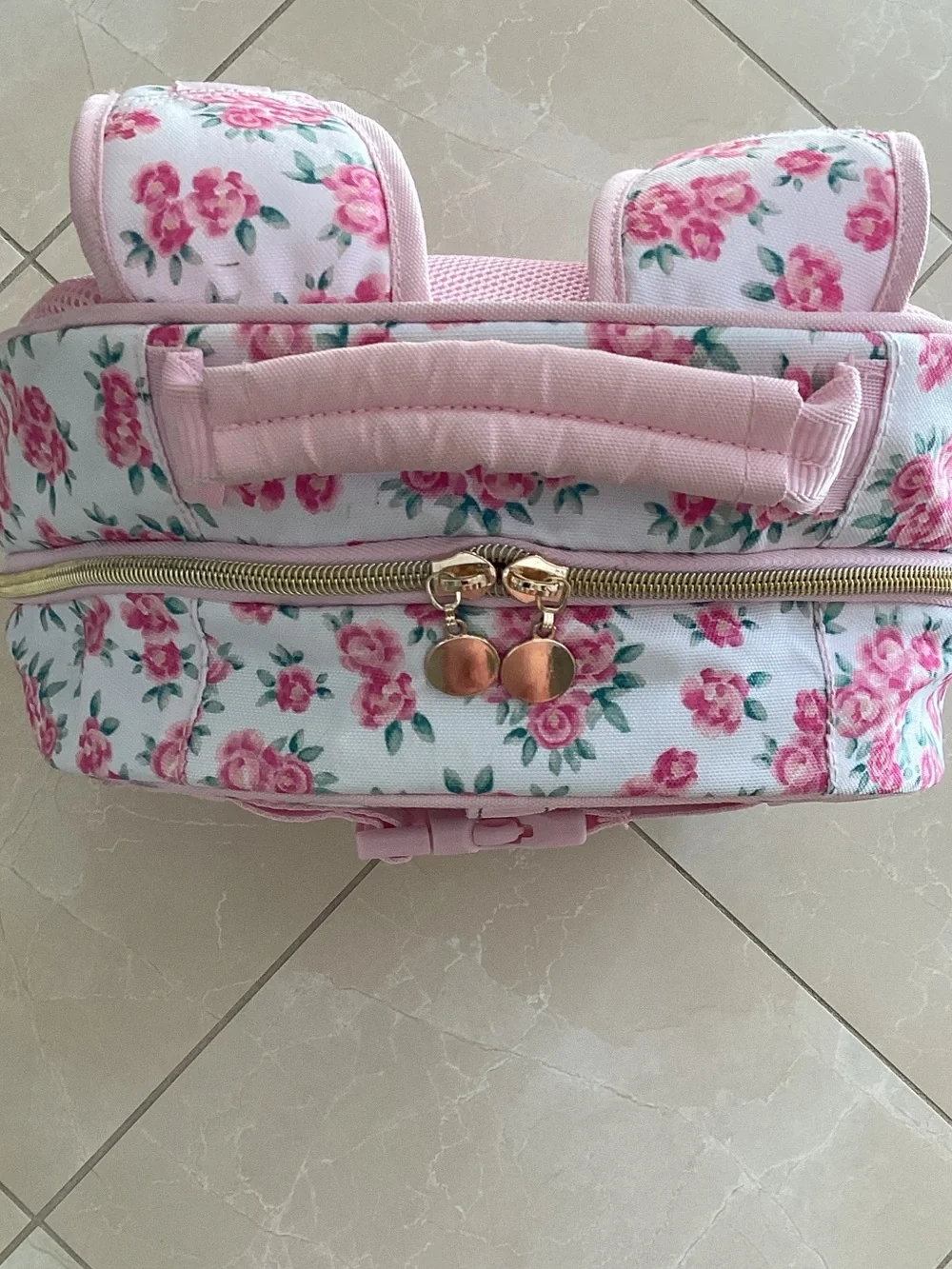Pottery Barn Kids Pink Floral Backpack